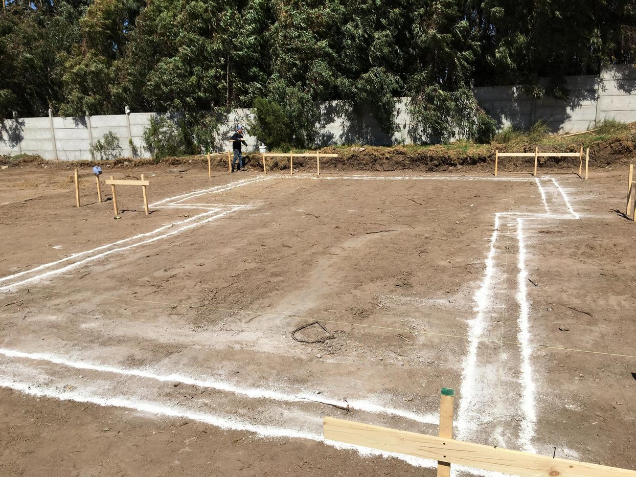 Marcado y replanteo de la planta de una vivienda por AARSTEK